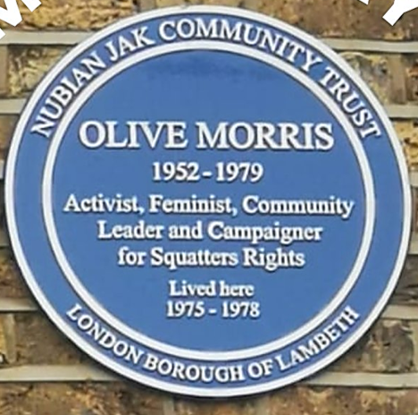 Olive Morris Plaque